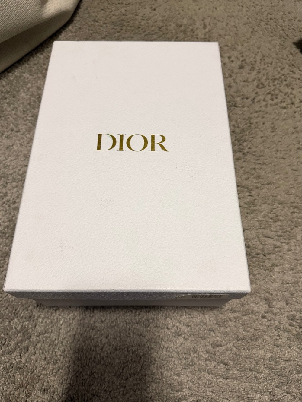Christian Dior Ballet Flat Lambskin Silver Leather Size 6.5